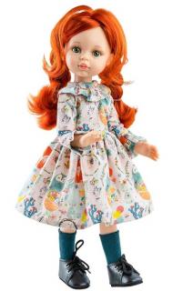 Paola Reina panenka Cristi (více kloubová) (9-kloubová panenka, 32 cm vysoká, zrzavé vlasy, zelené oči, nemrkací)