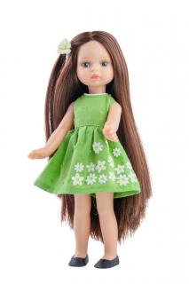 Paola Reina panenka Estela  (5-kloubová panenka, 21 cm vysoká, hnědé vlasy, hnědé oči, nemrkací)