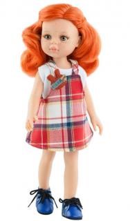 Paola Reina panenka Fina Funky (5-kloubová panenka, 32 cm vysoká, oranžové vlasy, zeleno-modré oči, nemrkací)