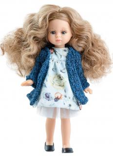 Paola Reina panenka Inés (5-kloubová panenka, 21 cm vysoká, blond vlasy, modré oči, nemrkací)