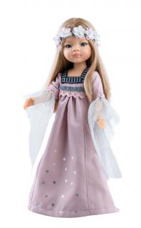 Paola Reina panenka Manica v šatech (5-kloubová panenka, 32 cm vysoká, blond vlasy, tyrkysové oči, nemrkací)
