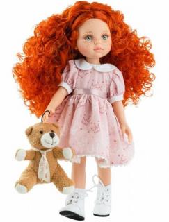 Paola Reina panenka Marga  (5-kloubová panenka, 32 cm vysoká, rezavé vlasy, zelené oči, nemrkací)