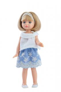 Paola Reina panenka Martina (5-kloubová panenka, 21 cm vysoká, blond vlasy, modré oči, nemrkací)