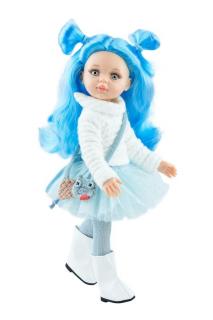 Paola Reina panenka Nieves Funky (5-kloubová panenka, 32 cm vysoká, modré vlasy, modré oči, nemrkací)