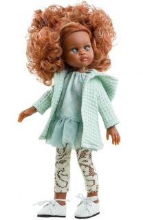 Paola Reina panenka Nora (5-kloubová panenka, 32 cm vysoká, hnědé vlasy, modré oči, nemrkací)