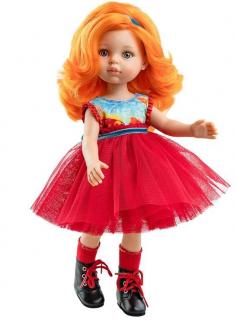 Paola Reina panenka Susana (5-kloubová panenka, 32 cm vysoká, oranžové vlasy, modré oči, nemrkací)