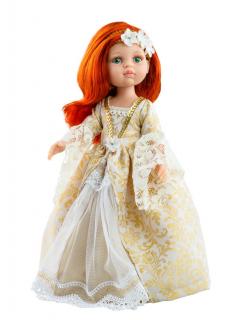 Paola Reina panenka Susana v šatech (5-kloubová panenka, 32 cm vysoká, rezavé vlasy, zelené oči, nemrkací)