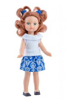 Paola Reina panenka Triana (5-kloubová panenka, 21 cm vysoká, zrzavé vlasy, modré oči, nemrkací)