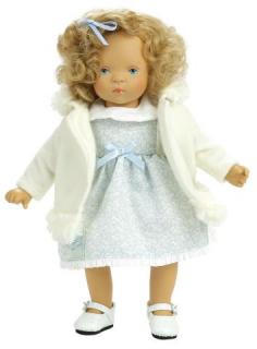 Petitcollin panenka Louisa ( 27 cm velká, blond vlasy, modré oči)