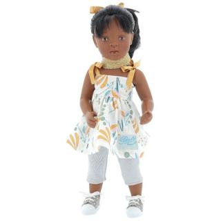 Petitcollin panenka Roxane (5-kloubová panenka, 34 cm vysoká, černé vlasy, hnědé oči )