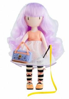 Santoro London Gorjuss od Paola Reina - panenka Little Dancer (5-kloubová panenka, 32 cm vysoká, světlonce růžovo-fialové vlasy, černé oči, nemrkací)