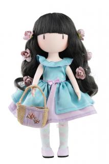 Santoro London Gorjuss od Paola Reina - panenka Rosebud (5-kloubová panenka, 32 cm vysoká, černé vlasy, černé oči, nemrkací)
