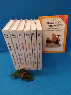Eminent Kniha Herbář 1.-6. a Praktická homeopatie-Janča a Zentrich