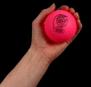 Antistresový míček - průměr 75 mm, barva růžová