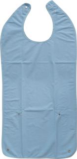 Bryndák pro dospělé se zapínáním na druk s kapsou, bavlna/polyester, 45 x 90 cm -: Modrá