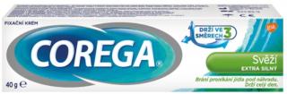 Fixační krém Svěží Extra silný pro zubní náhrady, Corega, 40 g