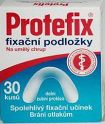 Fixační podložky pro dolní zuby, 30 ks, Protefix