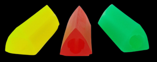 Gumový nástavec na tužku nebo pero, 3 ks - trojúhelníkový