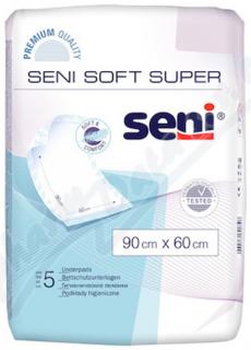 Inkontinenční podložky, Seni Soft, 90 x 60 cm, 5 ks