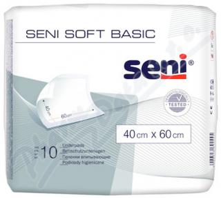 Inkontinenční podložky, Seni Soft Basic, 40 x 60 cm, 10 ks