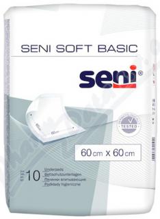 Inkontinenční podložky, Seni Soft Basic, 60 x 60 cm, 10 ks