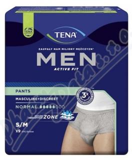 Inkontinenční prádlo pro muže, vel. S/M nebo L/XL, Tena Men Pants Normal (šedé) Velikost: vel. L/XL - 8 ks