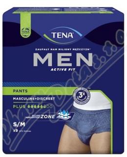 Inkontinenční prádlo pro muže, vel. S/M nebo L/XL, Tena Men Pants Plus, (modré) Velikost: vel. L/XL - 8 ks