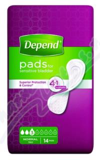 Inkontinenční vložky - Depend Normal, 14 ks