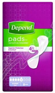 Inkontinenční vložky - Depend Super, 8 ks