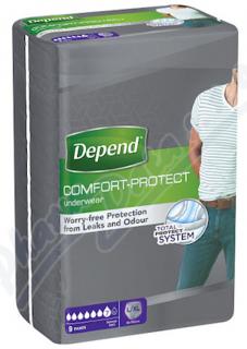 Natahovací absorpční kalhotky pro muže, Normal Depend, vel. L/XL, 9 ks