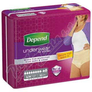 Navlékací inkontinenční kalhotky pro ženy Depend Maximum S / M - 10 ks