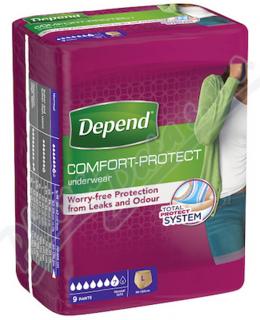 Navlékací inkontinenční kalhotky pro ženy - Depend Normal, vel. L,9 ks