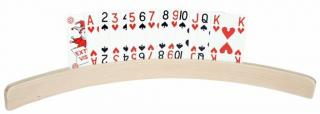 Stojánek na hrací karty dřevěný pro seniory, 35 / 50 cm Délka: 35 cm
