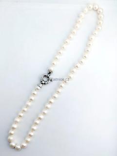 Náhrdelník s mořskými perlami Ag 925/000 uzávěr