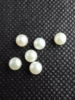 Sladkovodní bílé perly 5 mm navrtávané