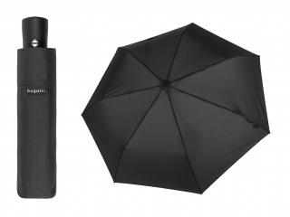 Bugatti Buddy Duo Black pánský skládací plně automatický deštník  + zdarma pláštěnka při nákupu nad 1 000 Kč Barva: Černá