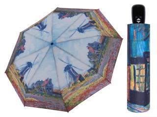 Doppler Art Větrné mlýny plně automatický skládací deštník  + zdarma pláštěnka při nákupu nad 1 000 Kč Barva: Vícebarevná