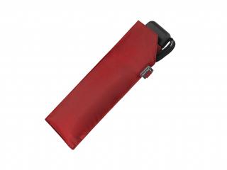 Doppler Carbonsteel SLIM UNI červený odlehčený skládací plochý deštník  + zdarma pláštěnka při nákupu nad 1 000 Kč Barva: Červená