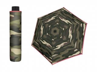 Doppler HAVANNA Camouflage ultralehký skládací deštník  + zdarma pláštěnka při nákupu nad 1 000 Kč Barva: Zelená