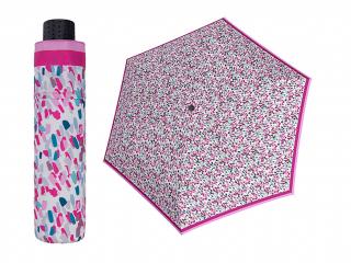 Doppler Havanna Sprinkle růžový ultralehký skládací deštník s UV ochranou  + zdarma pláštěnka při nákupu nad 1 000 Kč Barva: Růžová