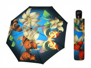 Doppler Lilium Pongee plně automatický deštník s liliemi  + zdarma pláštěnka při nákupu nad 1 000 Kč Barva: Vícebarevná