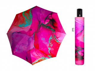 Doppler Magic Carbonsteel Marble Pink plně automatický deštník  + zdarma pláštěnka při nákupu nad 1 000 Kč Barva: Růžová