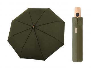 Doppler Magic Deep Olive unisex automatický EKO deštník  + zdarma pláštěnka při nákupu nad 1 000 Kč Barva: Olivová