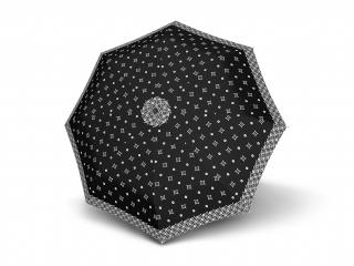 Doppler Magic Fiber Black & White dámský plně automatický deštník  + zdarma pláštěnka při nákupu nad 1 000 Kč Vzor: 3