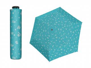 Doppler Zero99 Minimally aqua blue ultralehký skládací mini deštník  + zdarma pláštěnka při nákupu nad 1 000 Kč Barva: Tyrkysová