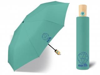 Earth Wasabi Green EKO dámský skládací vystřelovací deštník Barva: Zelená