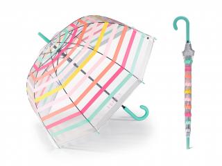 ESPRIT Stripes dámský holový průhledný deštník s proužky