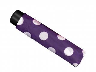 Falconetti Dots skládací mini deštník s puntíky Barva: Fialová