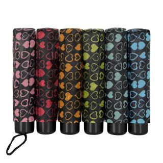 Falconetti Heart skládací mini deštník se srdíčky Barva: Růžová