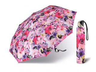 Happy Rain Delicate Flowers dámský skládací plně automatický deštník Barva: Růžová